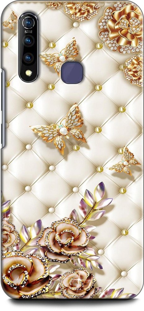 KEYCENT Back Cover for Vivo Z1Pro, Vivo 1951 BUTTERFLY, FLOWERS, ABSTRACT, TEXTURE, COLORFULL