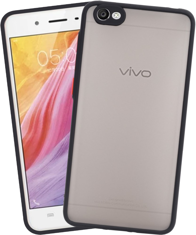 VAKIBO Back Cover for VIVO Y55, Smoke Frosted Back Case With Camera Protection Ring