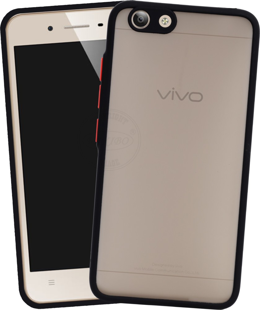 VAKIBO Back Cover for VIVO Y53, Smoke Frosted Back Case With Camera Protection Ring