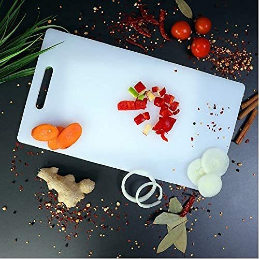 SWISS WONDER Extra Thickness Plastic Chopping Board for Kitchen Plastic Cutting Board