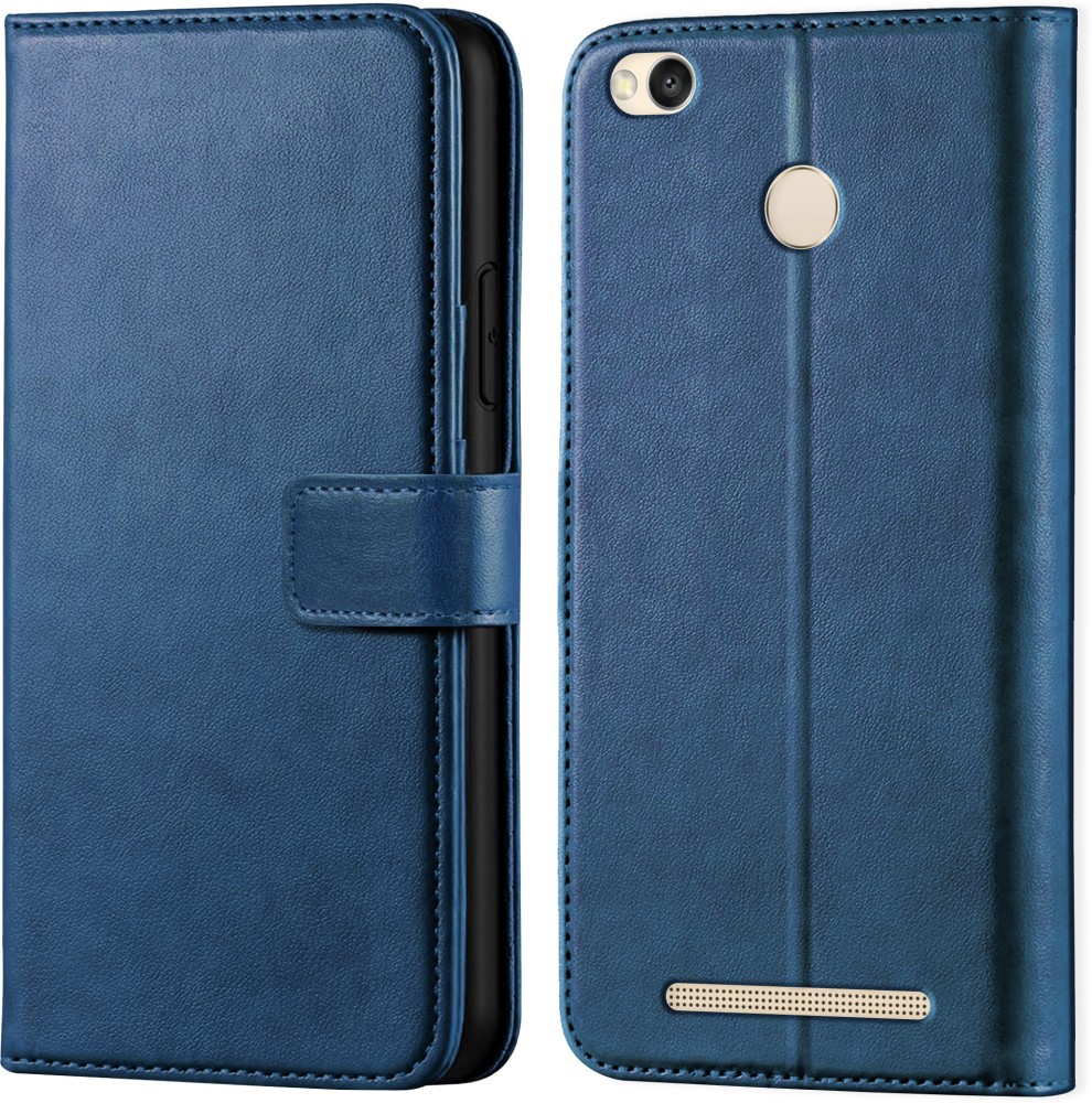 Driden Back Cover for Redmi 3S Prime Vintage Flip Wallet Back Case Cover [Artitifial Leather]