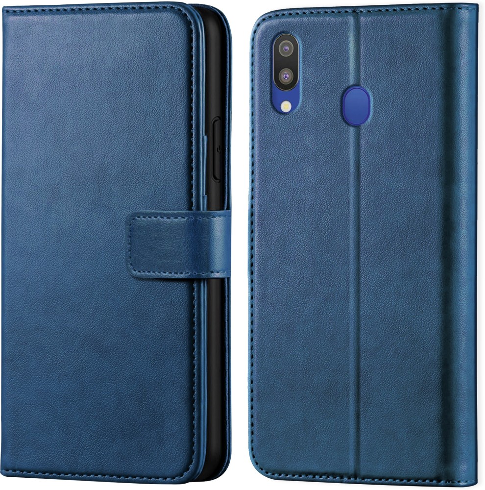 Driden Back Cover for Samsung Galaxy M20 Vintage Flip Wallet Back Case Cover [Artitifial Leather]