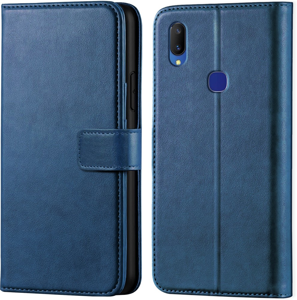Driden Back Cover for Vivo V11 Vintage Flip Wallet Back Case Cover [Artitifial Leather]
