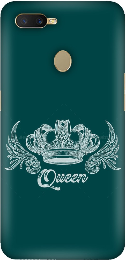 FULLYIDEA Back Cover for OPPO A11K, OPPO CPH2083, OPPO CPH2071, King, Kings, Queen, Queens, Her King, His Queen, I Am The