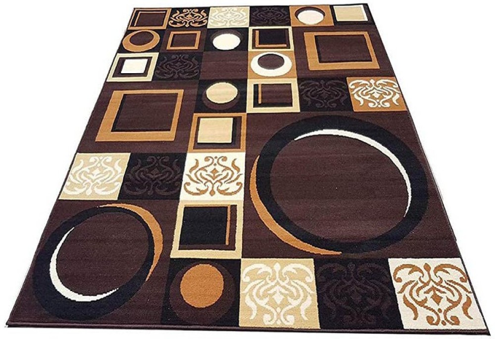 Noor Handloom Carpets Brown Acrylic Carpet