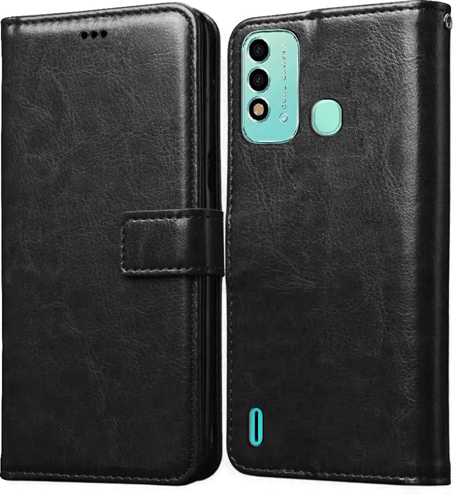 Casotec Flip Cover for Itel Vision 2s Leather Flip Cover