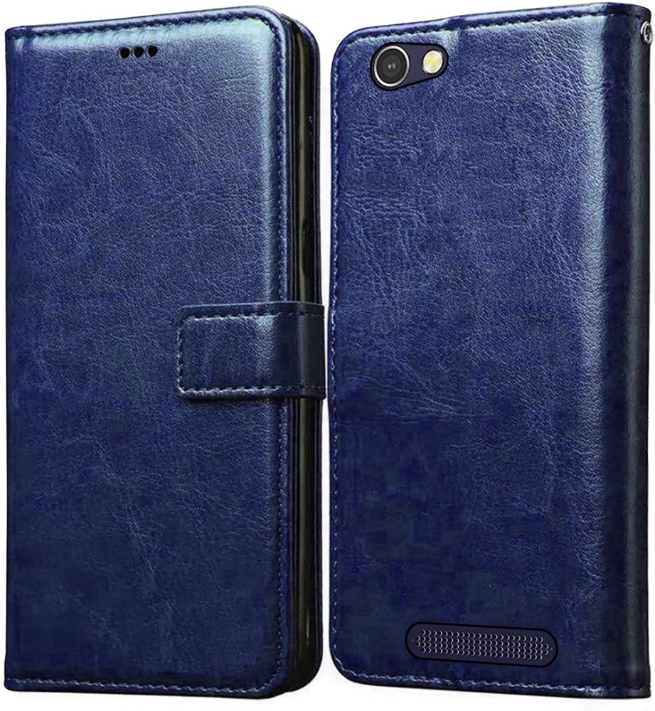 Casotec Flip Cover for Lava A72 4G Leather Flip Cover