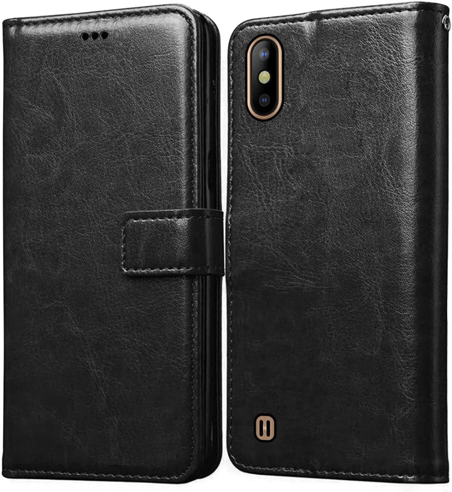 Casotec Flip Cover for Tecno Camon i Ace 2 Leather Flip Cover