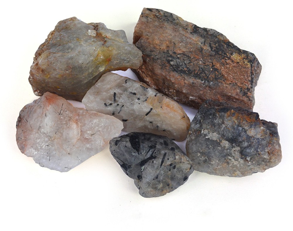 REIKI CRYSTAL PRODUCTS Natural Rutile Quartz Rough Crystal Stone For Reiki /Crystal Healing 1 Kg Regular Asymmetrical Quartz Stone