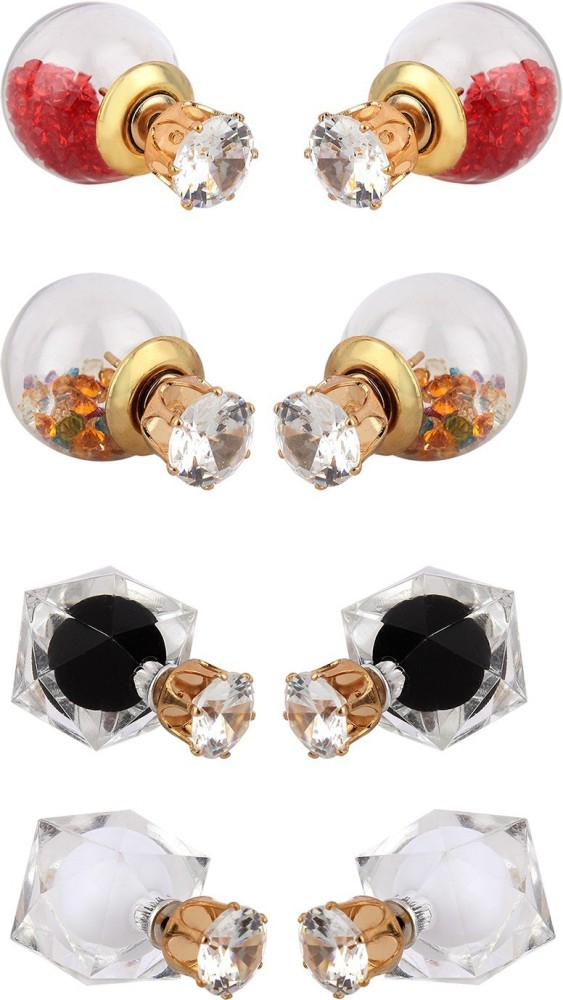 Jewels Capital diva style Cubic Zirconia Alloy Earring Set