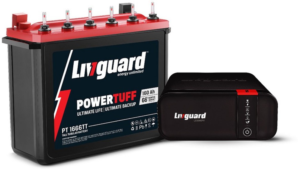 Livguard LGS900PV+PT 1666TT Tubular Inverter Battery