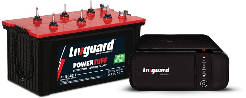 Livguard LG900PV+ PT 1554STJ Tubular Inverter Battery