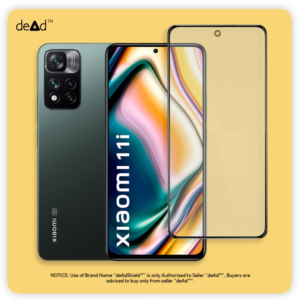 deAdShield Edge To Edge Tempered Glass for Xiaomi 11i 5G