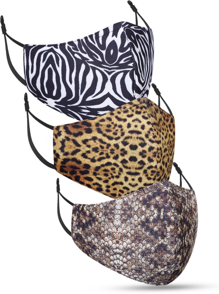 BEATNIK Animal Print Trendy Face Masks with Cotton Lining, Super Fashionable, Unique, Stylish prints wear it for Outing, Party, Functions, Dinner date, School, College, Kitty Parties, Office, Lunch Date, Face Mask Reusable Washable Breathable Designer Skin Friendly N95 Soft Cotton Fabric Face Mask with Adjustable Ear loops(Anti Pollution Mask , Anti Viral Mask , Anti Bacterial Mask ) Water Resistant, Reusable, Washable Cloth Mask With Melt Blown Fabric Layer BTSAPMPO3-2 Reusable, Washable Cloth Mask With Melt Blown Fabric Layer