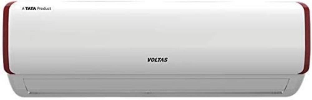 Voltas 1 Ton 3 Star Split Inverter AC  - White, Maroon