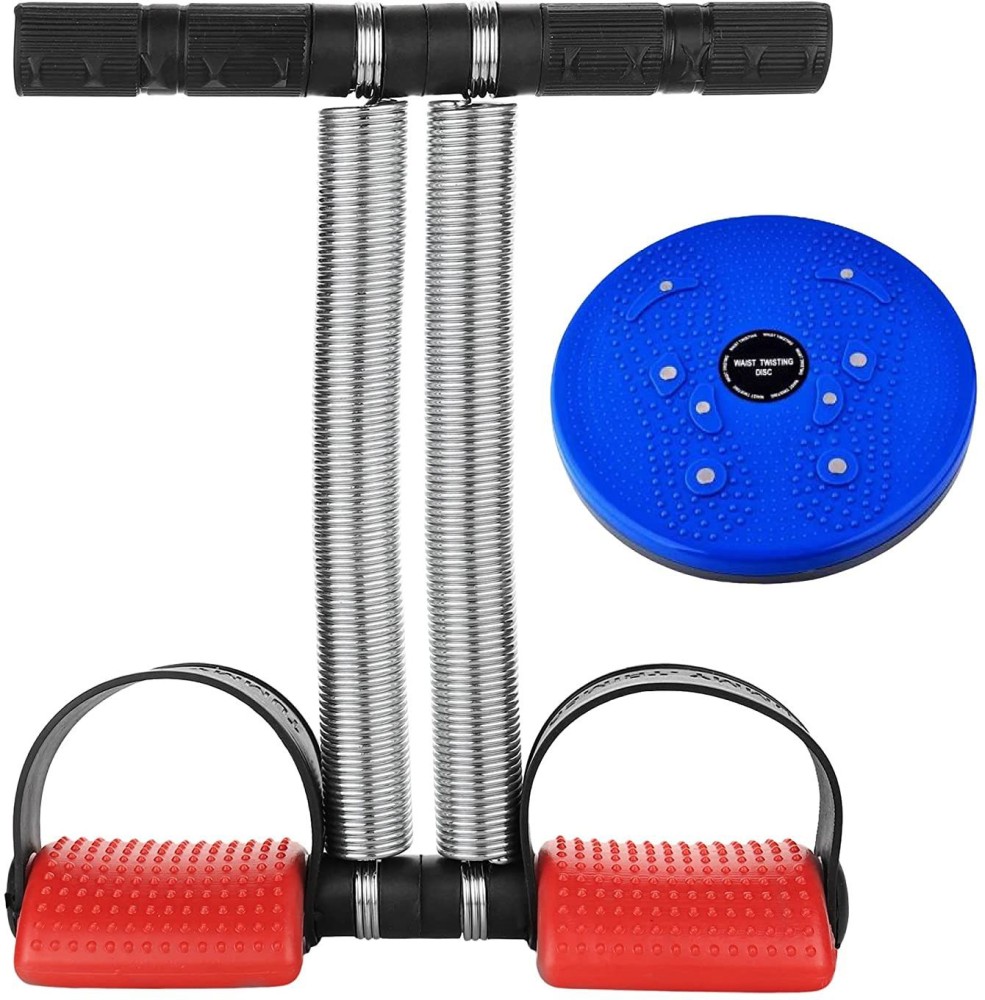 Oddish Double Spring Tummy Trimmer with Accupressure Wheel Home Gym Ab Exerciser
