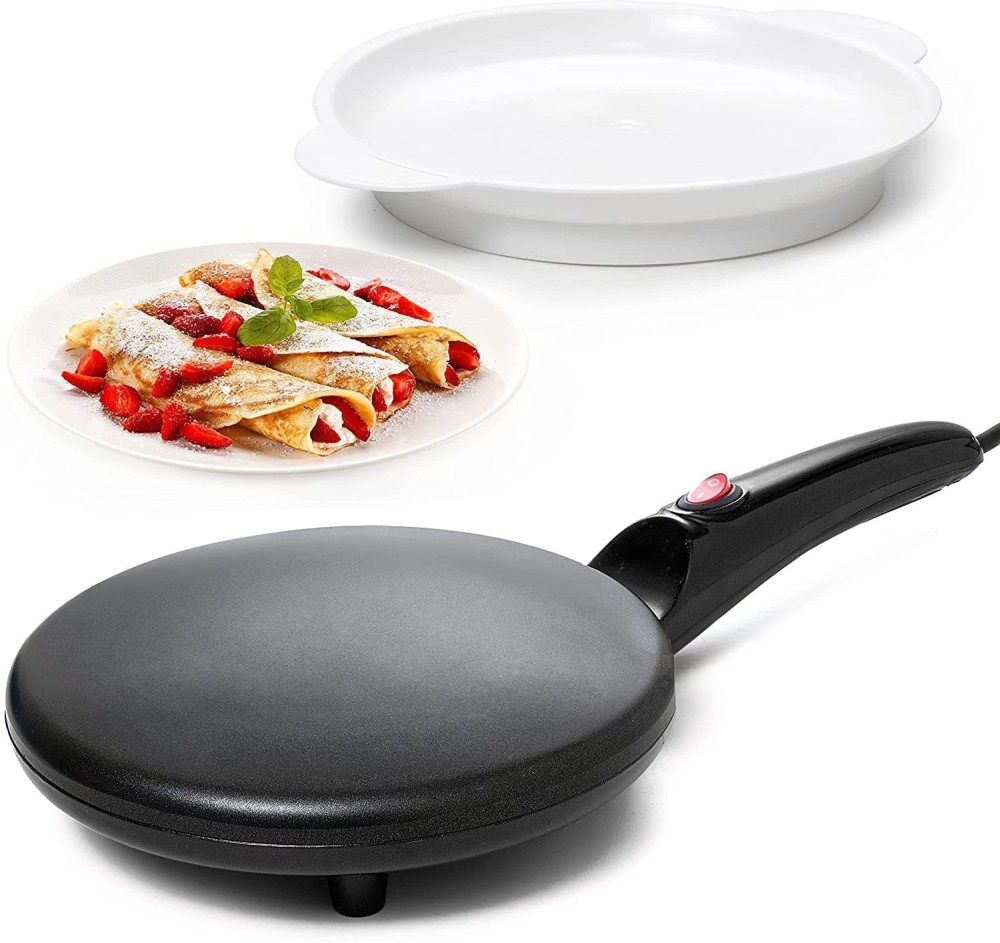 kroywen Crepe Maker with Non-Stick Dipping Plate Use For Pancakes, Chapati, Chilla, Dosa Dosa Maker