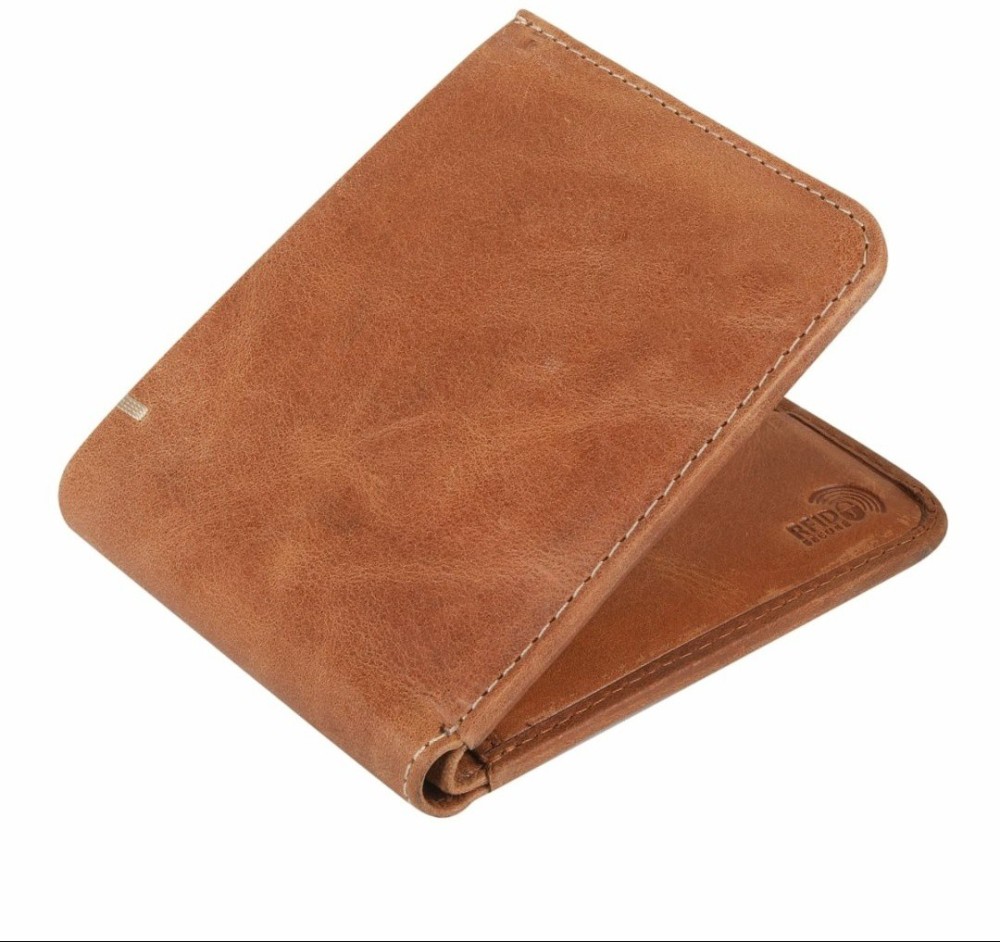 Tree Wood Boys Casual, Formal, Travel, Trendy, Evening/Party Tan Genuine Leather Wallet