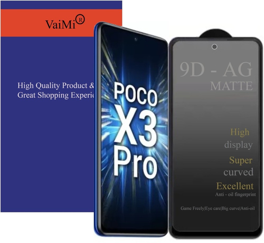 VaiMi Edge To Edge Tempered Glass for POCO X3 Pro