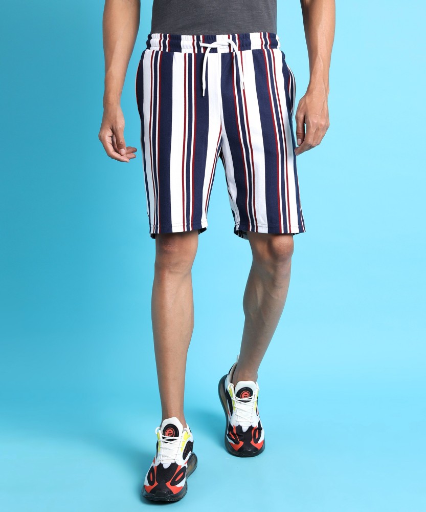 CAMPUS SUTRA Striped Men Multicolor Casual Shorts