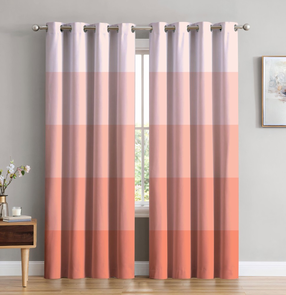 amazures 214 cm (7 ft) Polyester Room Darkening Door Curtain (Pack Of 2)