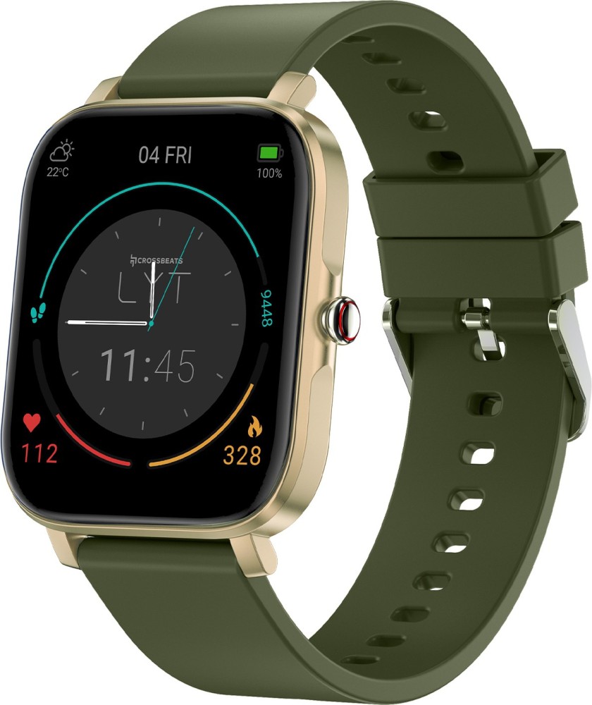 CrossBeats IGNITE LYT, 1.69” Display,Waterproof,15 days Battery,200+ Watch Faces Smartwatch