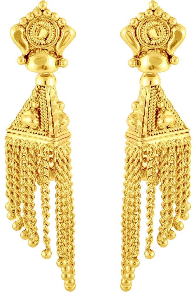 MEENAZ South Indian Temple Screw Stylish Party wear Golden Jhumki Jhumkas Jhumka Brass, Copper, Metal, Alloy Drops & Danglers, Stud Earring, Jhumki Earring, Earring Set