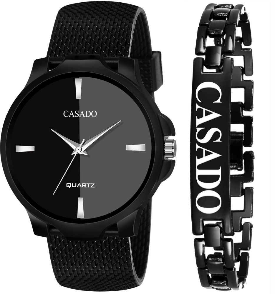 CASADO Majestic Series | Branded Bracelet | Stainless Steel | Men Combo | Silicon Mesh Majestic Series | Branded Bracelet | Stainless Steel | Men Combo | Silicon Mesh Analog Watch  - For Boys