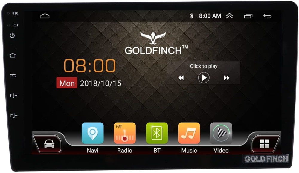 GOLDFINCH GT-2T9-9 Audio 9 inch Full Touch Screen Android,Mirror Link(2GB RAM,32GB ROM) Car Stereo