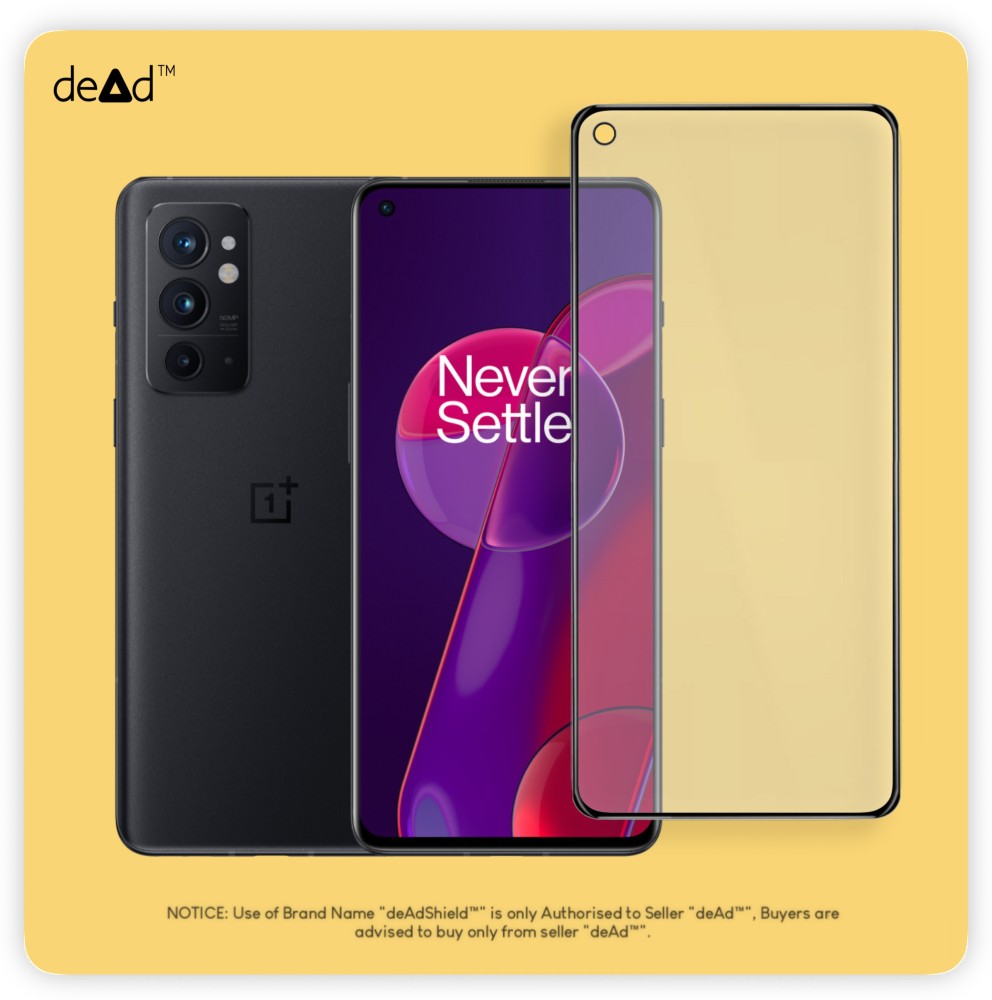 deAdShield Edge To Edge Tempered Glass for OnePlus 9RT 5G