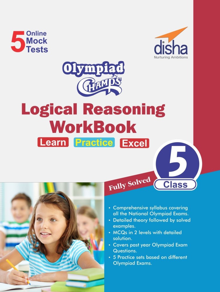 Olympiad Champs Logical Reasoning Workbook Class 5 with 5 Mock Online Olympiad Tests  - 5 Online Mock Tests