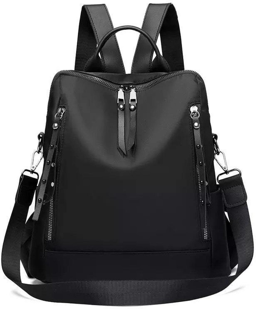Vokan Fashion Stone Pattern PU Backpacks Lady Leisure Travel Bag For Women (Black) 15 L Backpack