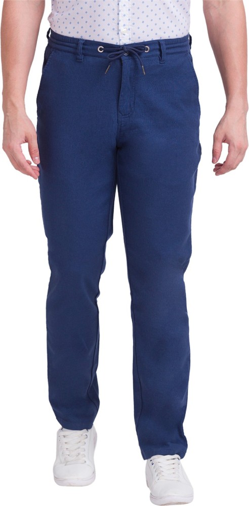 PARX Regular Fit Men Blue Trousers