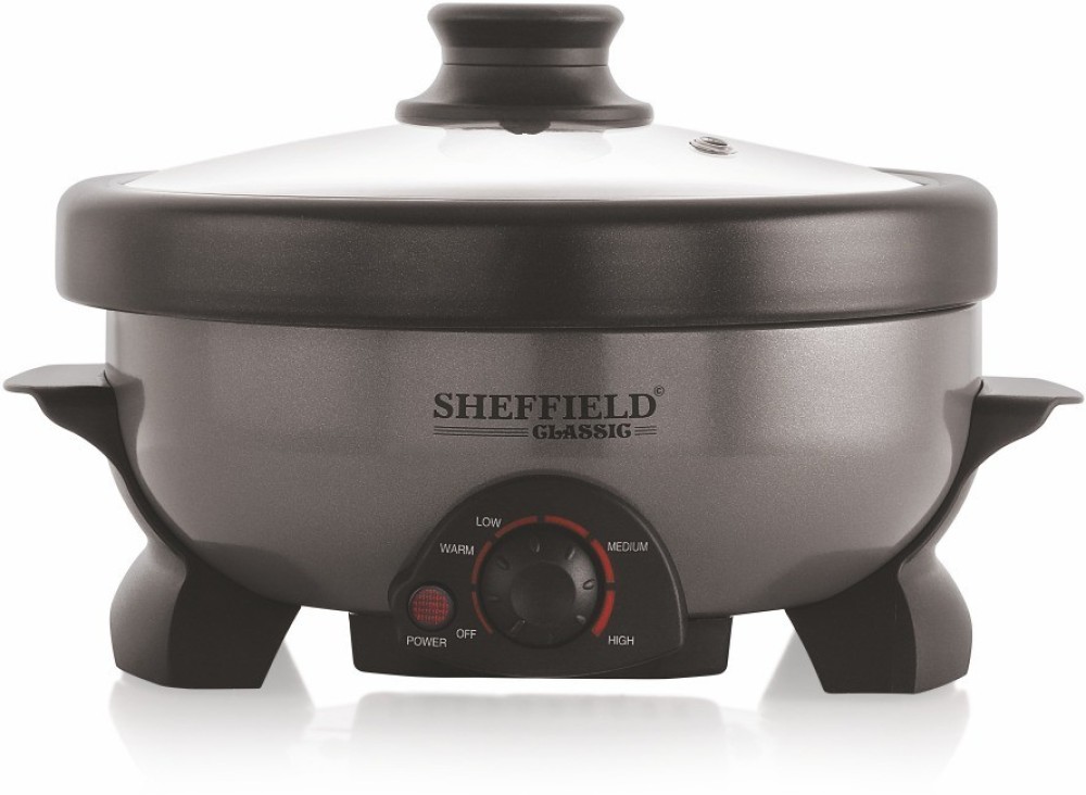 Sheffield Classic SH-5004 Multi-Cooker 2.2 L Rice Cooker, Food Steamer, Egg Boiler, Deep Fryer, Travel Cooker