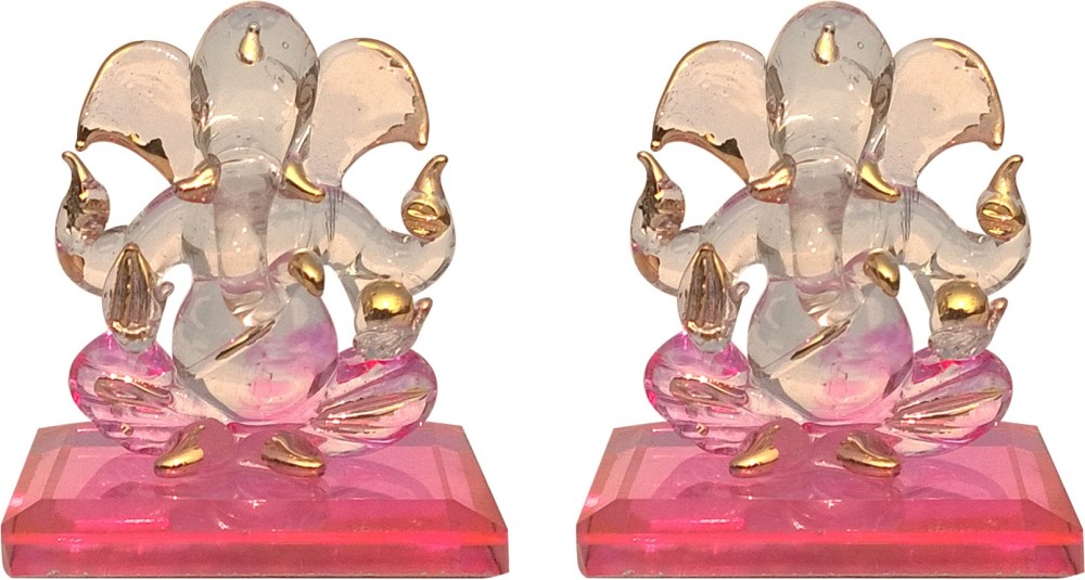 Mann Retails Ganesha origin set pink color Decorative Showpiece  -  6 cm