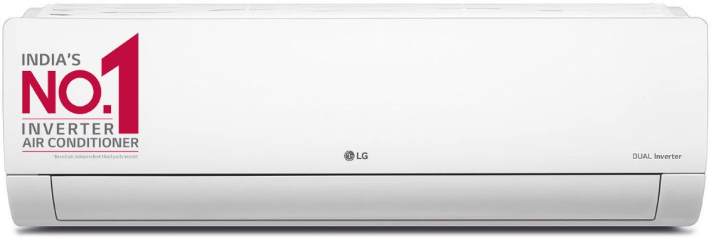 LG AI Convertible 6-in-1 Cooling 2023 Model 1 Ton 5 Star Split AI Dual Inverter 4 Way Swing, HD Filter with Anti-Virus Protection AC  - White