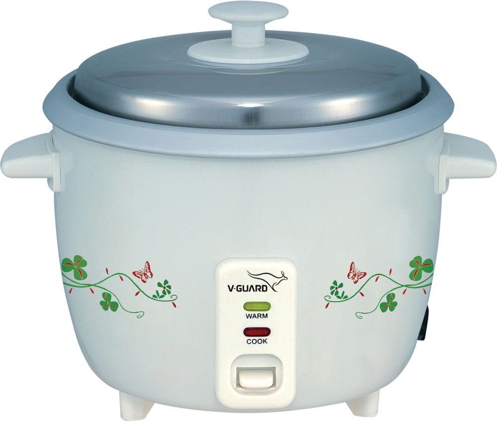 V-Guard VRC 0.6 Electric Rice Cooker with Steaming Feature