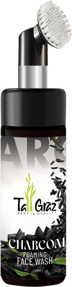 tall graz Charcoal Foaming face wash to remove Skin Tan,Pimples & Blackheads, Face Wash