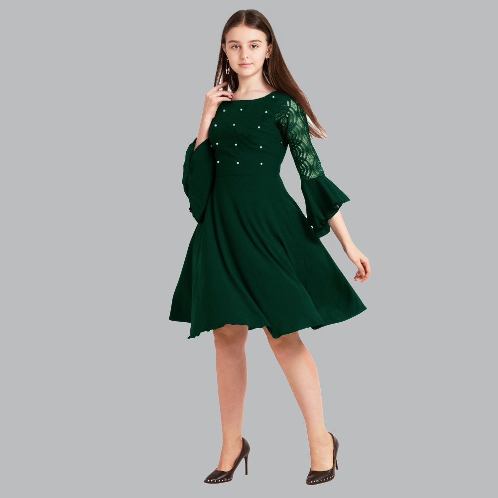 Sheetal Associates Girls Midi/Knee Length Casual Dress