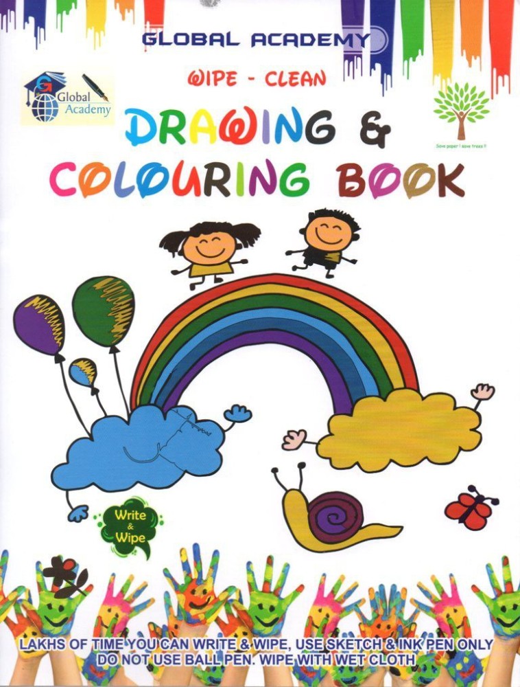 Wipe And Clean - Drawing & Colouring Book For Kids |Draw Lakhs Of Times|