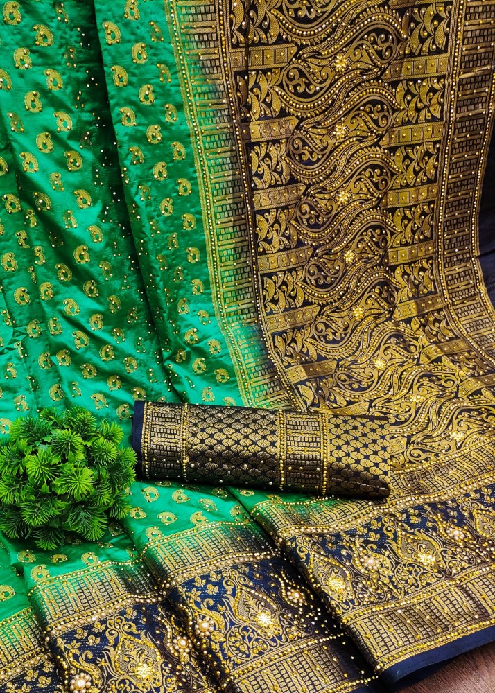 usara Woven Paithani Silk Blend Saree