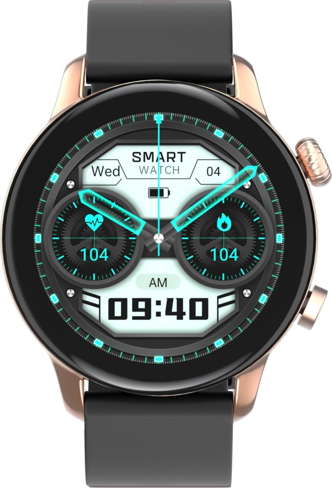 Gizmore GizFit GLOW AMOLED with 3.4 Cm | ALWAYS-ON | 550 NITS Brightness | BT Calling Smartwatch