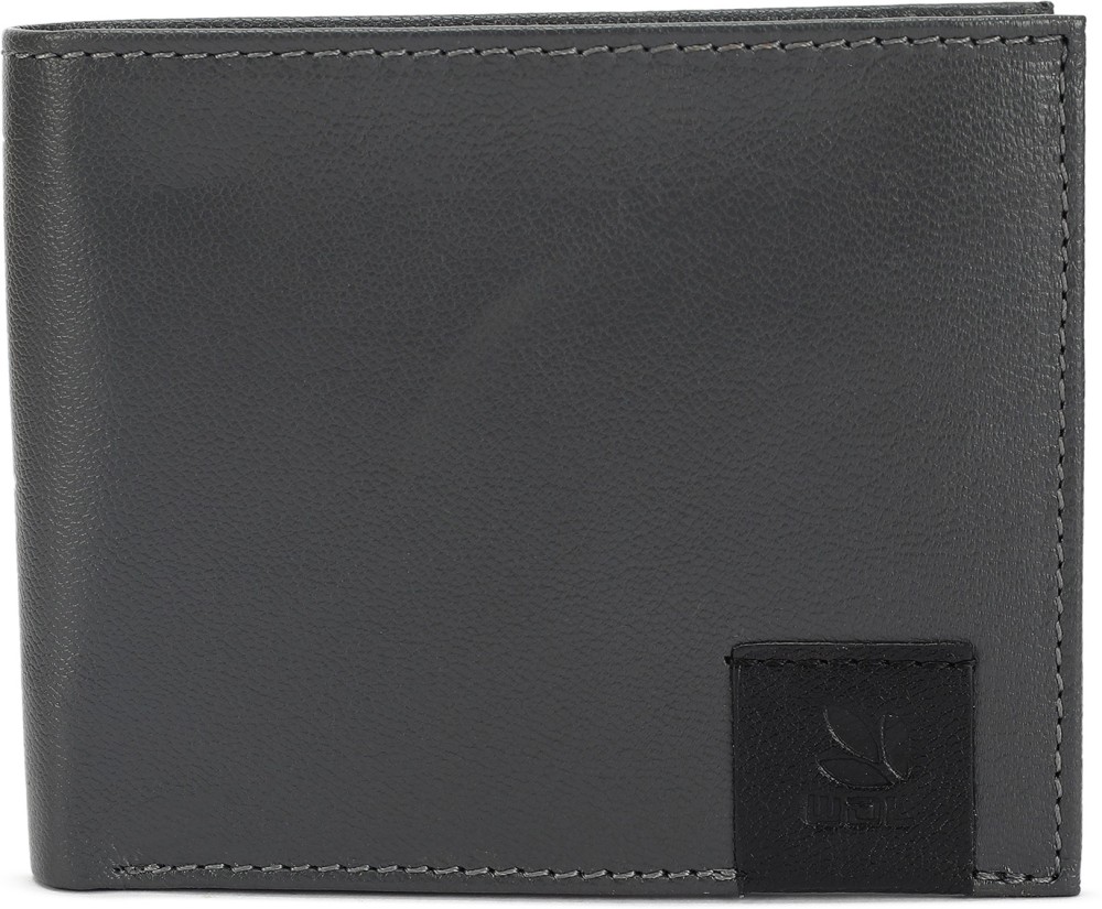 WOODLAND Men Casual Grey Genuine Leather Wallet