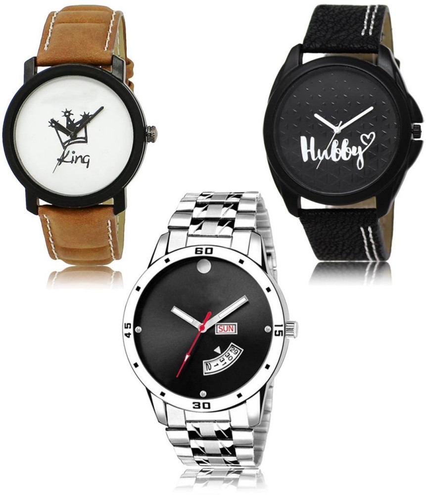 Red Robin Stylish Attractive Professional Designer Combo Analog Watch  - For Men