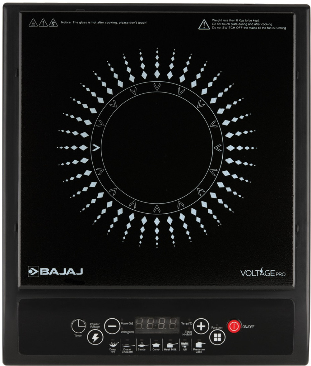 bajaj 1200 w induction cooktop push button