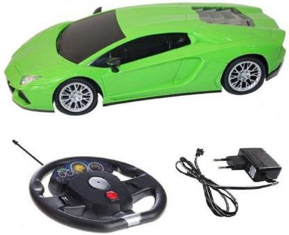 rc lamborghini with steering wheel