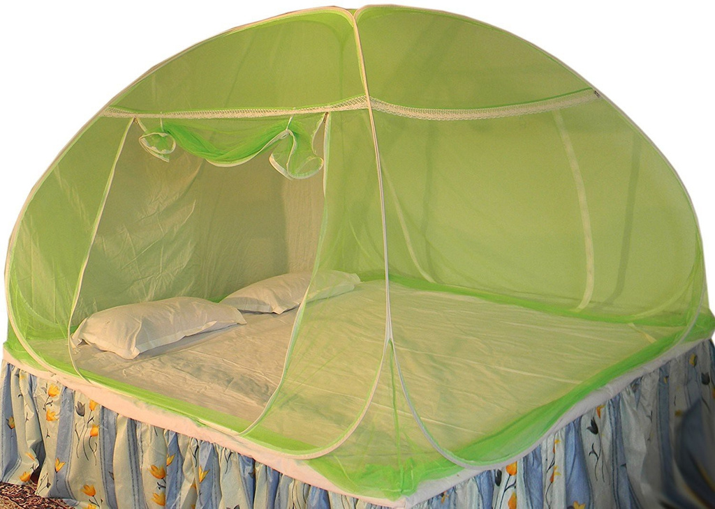 sunshine foldable double bed one colour mosquito net polyester washable adults
