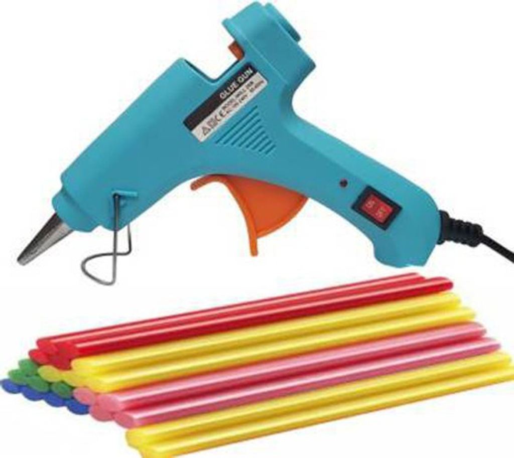 gunstick turquoise 20watt 20 fluorescent sticks standard temperature corded glue gun