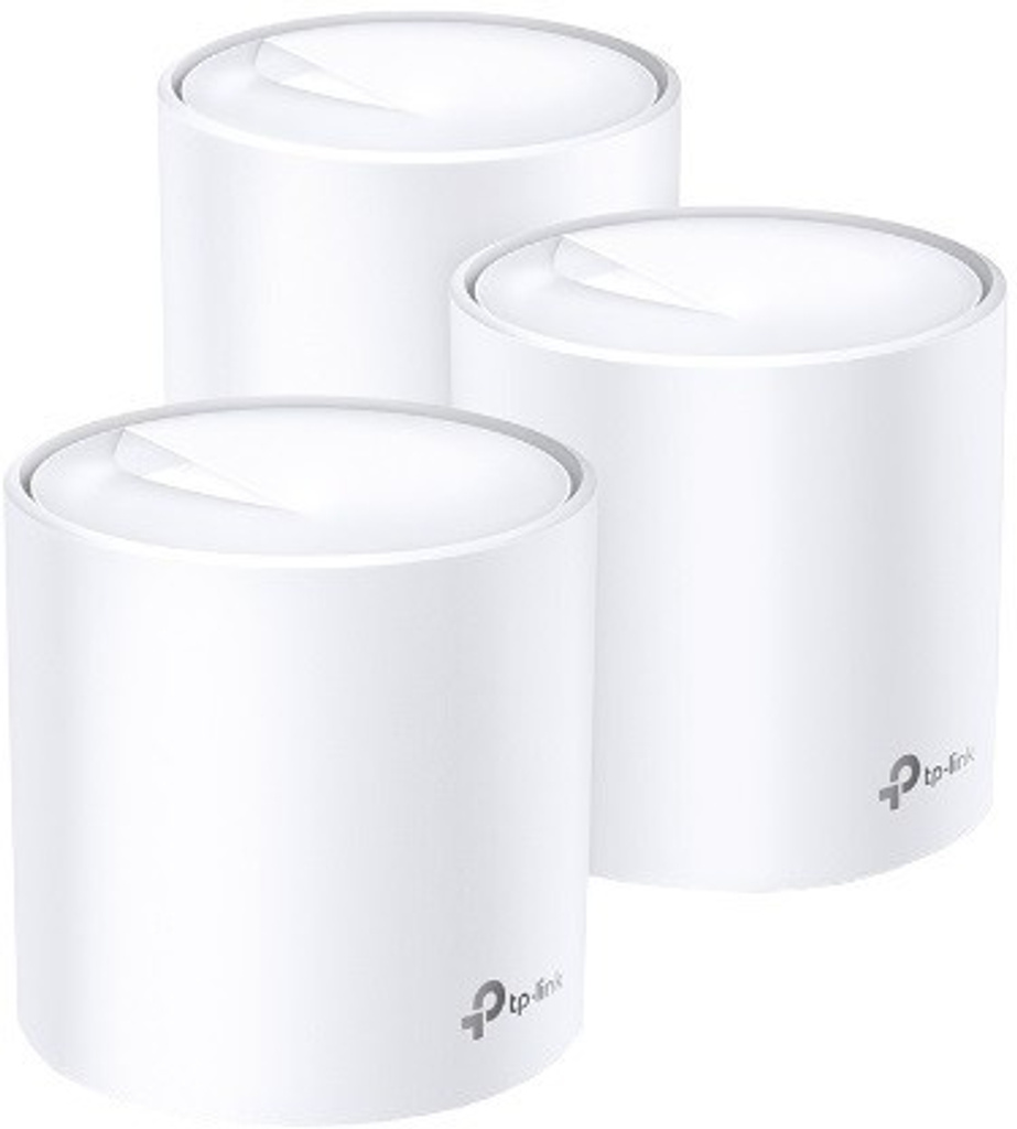 TP-Link Deco X20(3-Pack) 1800 Mbps Whole Home Wi-Fi 6 System Mesh Router (White)
