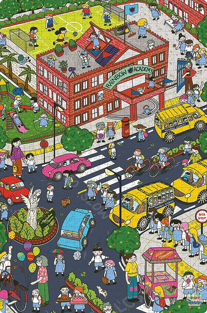 webby after school illustration wooden jigsaw puzzle 1000 pieces